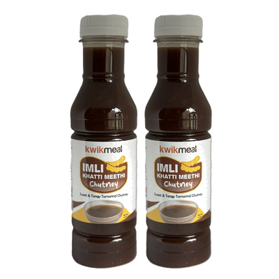 KwikMeal Imli Khatti Meethi Chutney - 2 Pack of 14 Oz Each. Free Shipping